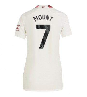 Lacne Ženy Futbalové dres Manchester United Mason Mount #7 2023-24 Krátky Rukáv - Tretina